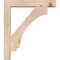 Ekena Millwork Imperial Block Smooth Bracket w/ Offset Brace, Douglas Fir, 5 1/2"W x 28"D x 32"H BKT0604X28X32IMP05SDF - alternate 3